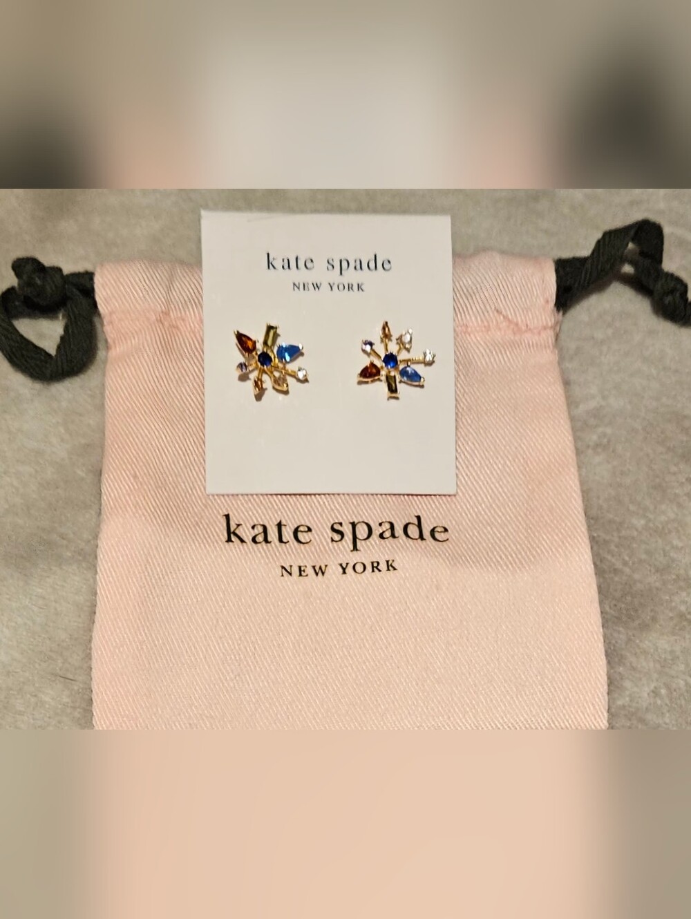 Kate Spade Firework Floral Delicate Statement Studs
